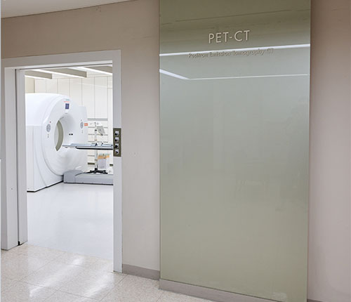 PET-CT  촬영장 입구